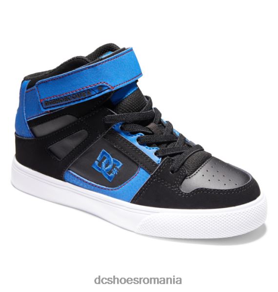 DC Shoes pantofi cu dantelă elastică pură pentru copii X0FD0513 negru/albastru/rosu
