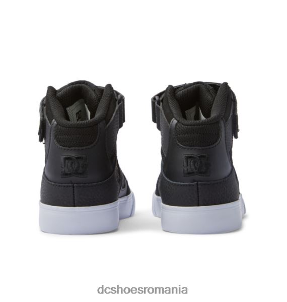 DC Shoes pantofi cu dantelă elastică pură pentru copii X0FD0526 negru/ stropire
