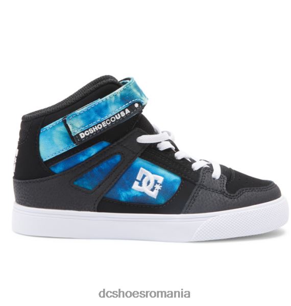DC Shoes pantofi cu dantelă elastică pură pentru copii X0FD0533 negru/albastru/verde