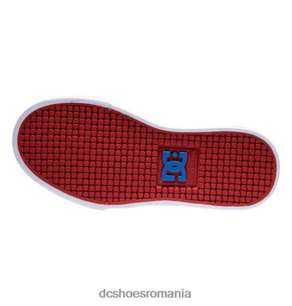 DC Shoes pantofi cu dantelă elastică pură pentru copii X0FD0539 alb/gri/rosu