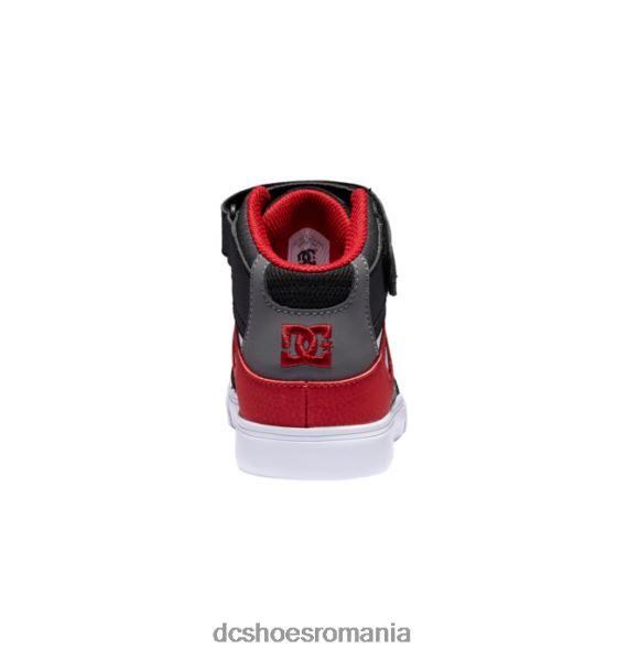 DC Shoes pantofi cu dantelă elastică pură pentru copii X0FD0539 alb/gri/rosu