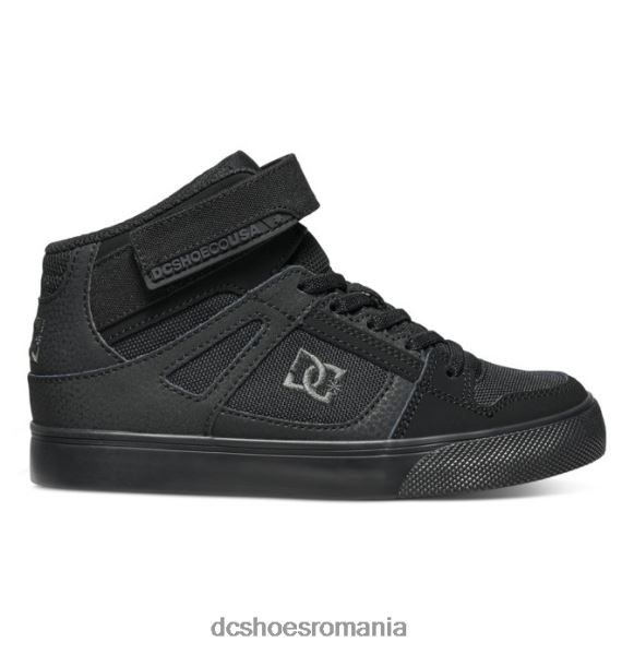 DC Shoes pantofi cu dantelă elastică pură pentru copii X0FD0543 negru