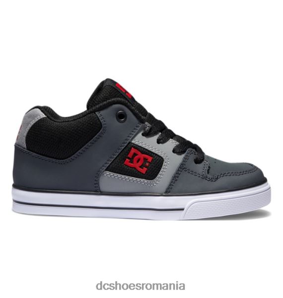 DC Shoes pantofi puri pentru copii mid-top X0FD0549 negru/gri/alb