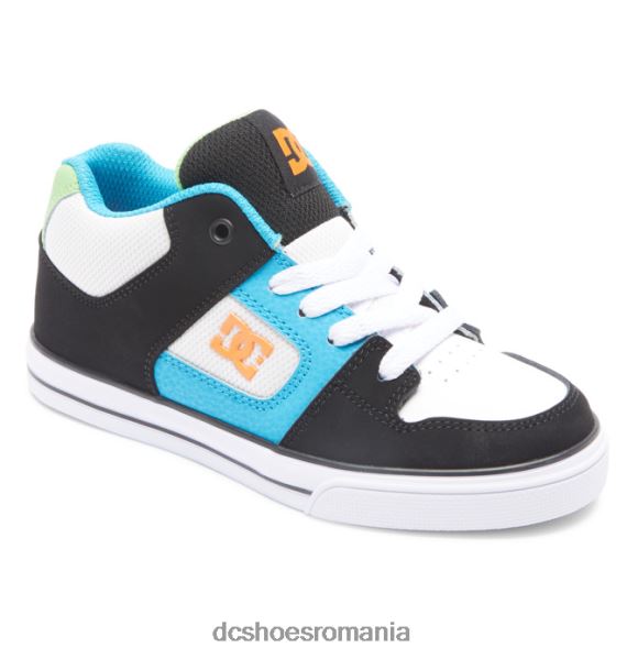DC Shoes pantofi puri pentru copii mid-top X0FD0571 negru/alb/albastru
