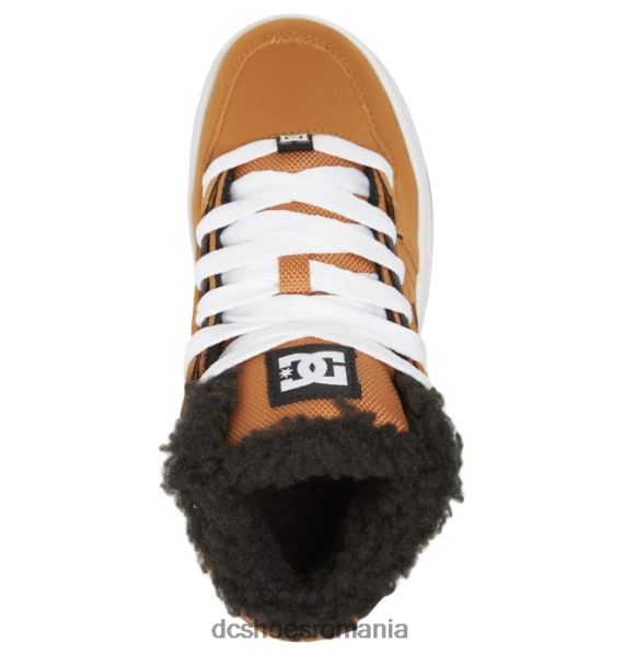 DC Shoes pantofi puri pentru iarnă pentru copii X0FD0520 maro/grâu