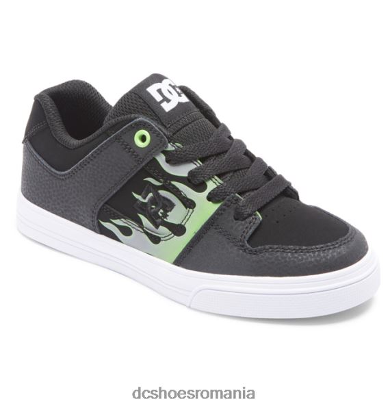 DC Shoes pur - pantofi pentru băieți X0FD0561 negru/gri/verde