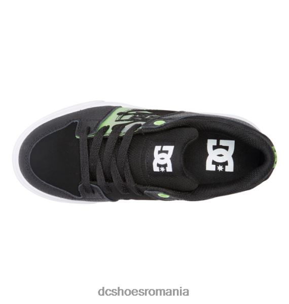 DC Shoes pur - pantofi pentru băieți X0FD0561 negru/gri/verde