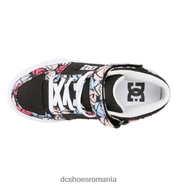 DC Shoes pure hi ev - pantofi înalți pentru fete X0FD0531 negru/multi