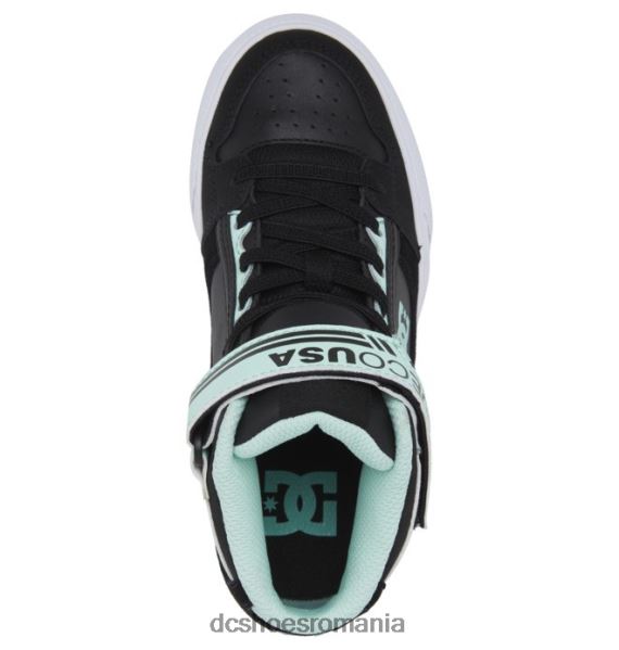 DC Shoes pure hi ev - pantofi înalți pentru fete X0FD0545 negru/verde