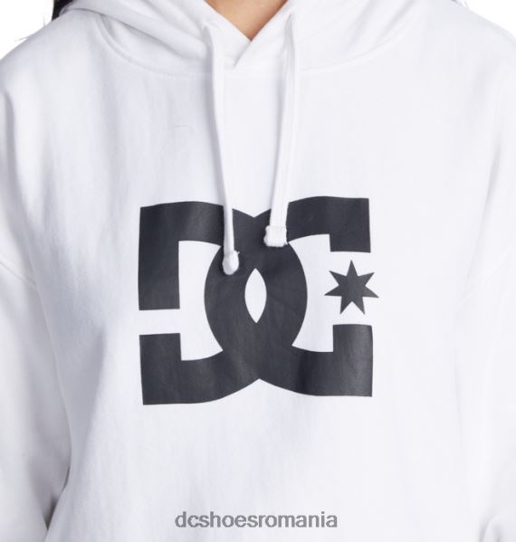 DC Shoes hanorac decupat dc pentru femei 2 X0FD0483 alb