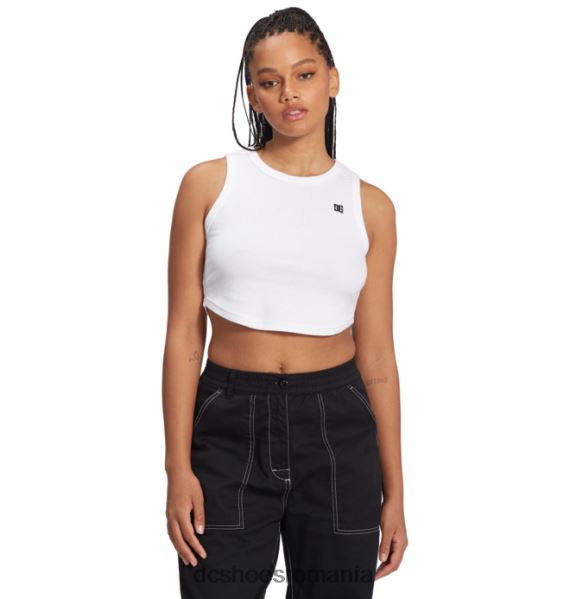 DC Shoes maiou crop boyfriend de damă X0FD0462 alb