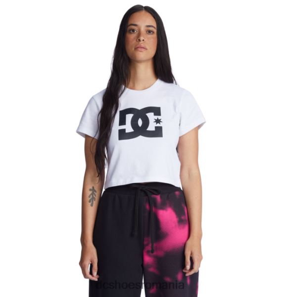DC Shoes tricou decupat dc star de damă X0FD0472 alb