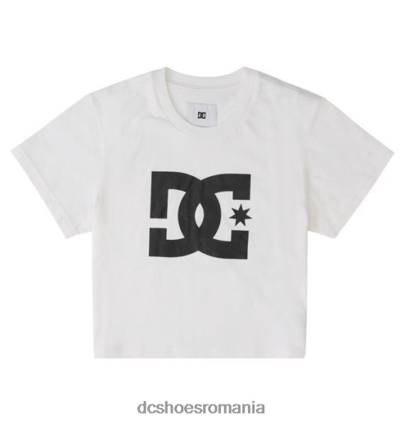 DC Shoes tricou decupat dc star de damă X0FD0472 alb