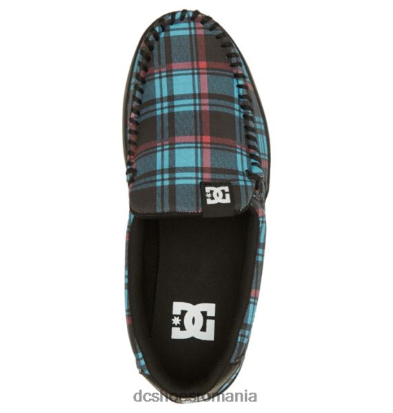 DC Shoes pantofii sclipici pentru femei X0FD0433 carouri albastre