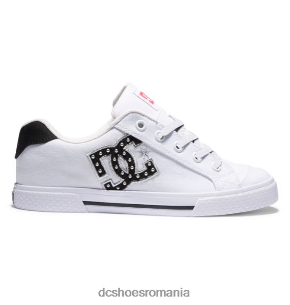 DC Shoes pantofi chelsea de damă X0FD0452 alb/zebră
