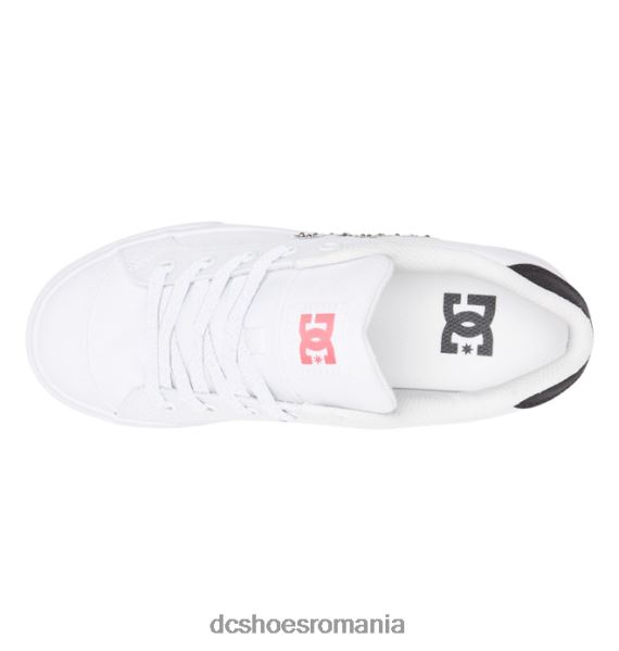DC Shoes pantofi chelsea de damă X0FD0452 alb/zebră
