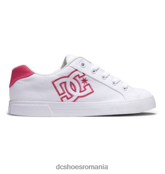 DC Shoes pantofi chelsea de damă X0FD0461 alb/roz nebun