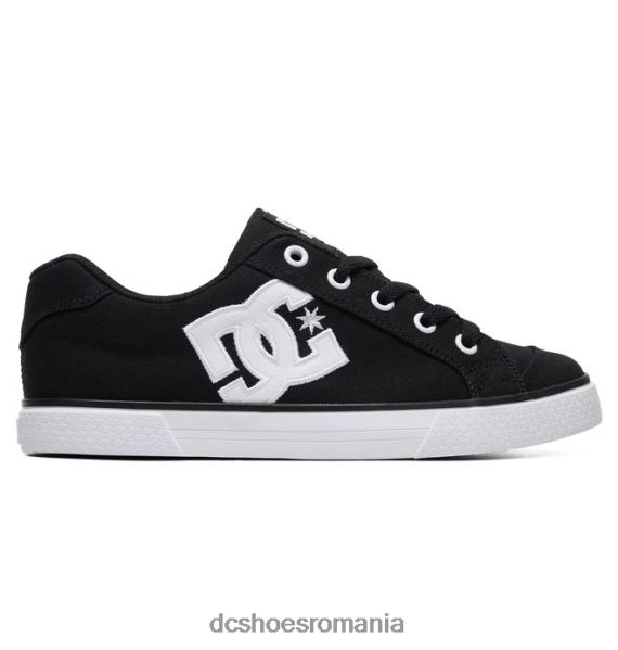 DC Shoes pantofi de pânză Chelsea de damă X0FD0454 alb negru