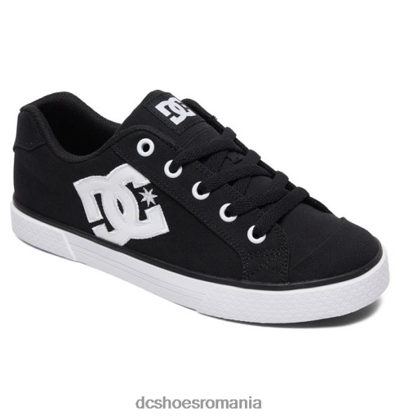 DC Shoes pantofi de pânză Chelsea de damă X0FD0454 alb negru