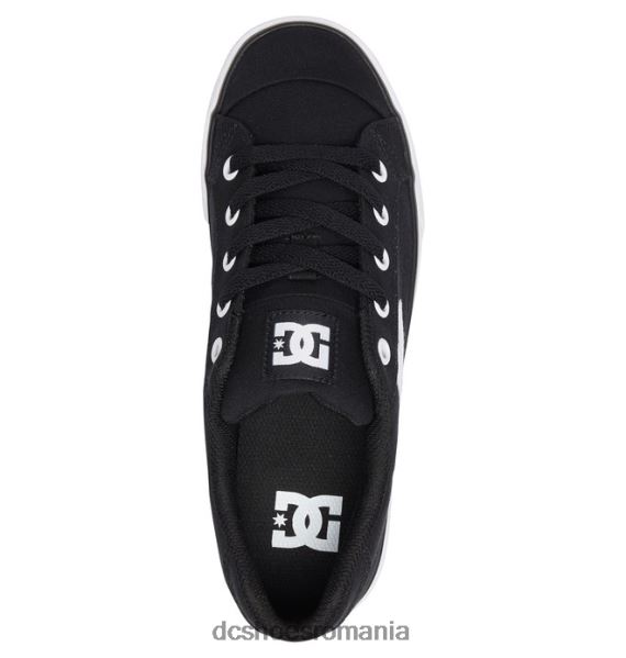 DC Shoes pantofi de pânză Chelsea de damă X0FD0454 alb negru