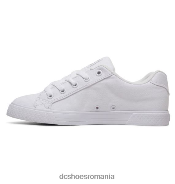 DC Shoes pantofi de pânză Chelsea de damă X0FD0455 alb/argintiu