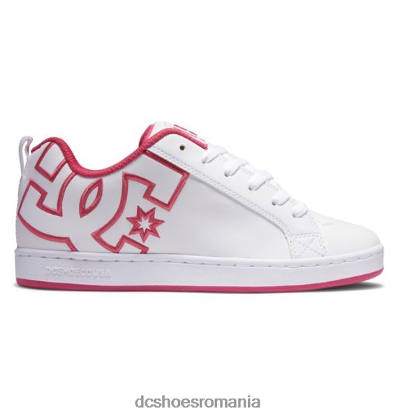 DC Shoes pantofi graffik de curte pentru femei X0FD0459 alb/roz nebun