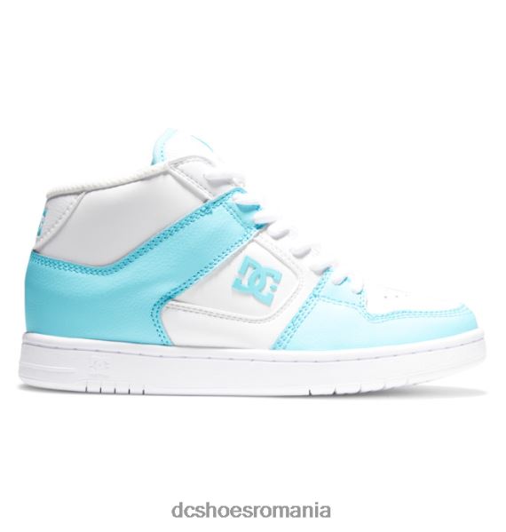 DC Shoes pantofi de damă manteca 4 mid-top X0FD0500 alb/albastru
