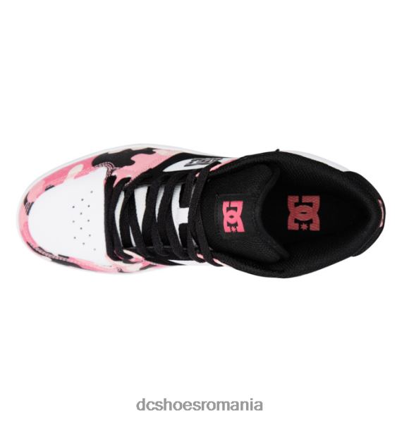 DC Shoes pantofi manteca 4 mid - mid-top pentru femei X0FD0479 camo negru/roz nebun