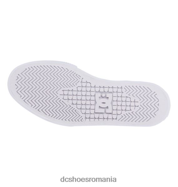 DC Shoes pantofi de pânză înalți manuali pentru femei X0FD0470 alb/negru/floare