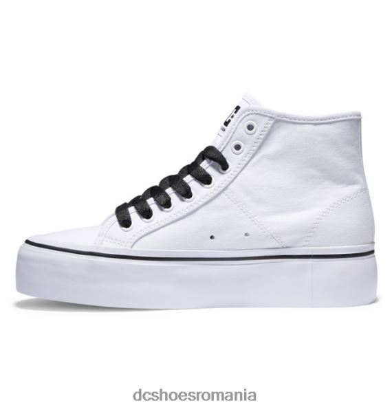 DC Shoes pantofi înalți cu platformă manuală de damă X0FD0471 alb/negru/floare
