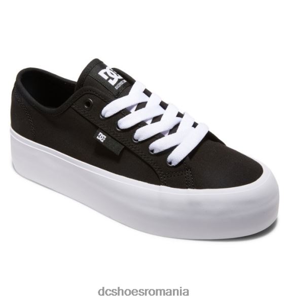DC Shoes platforma manuala - pantofi plat pentru femei X0FD0474 alb negru