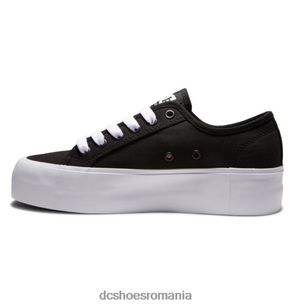 DC Shoes platforma manuala - pantofi plat pentru femei X0FD0474 alb negru